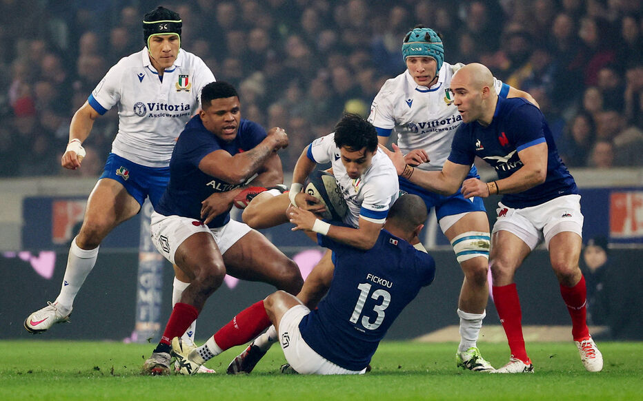 Au bord du naufrage : le XV de France déçoit face à l’Italie&nbsp;(13-13)